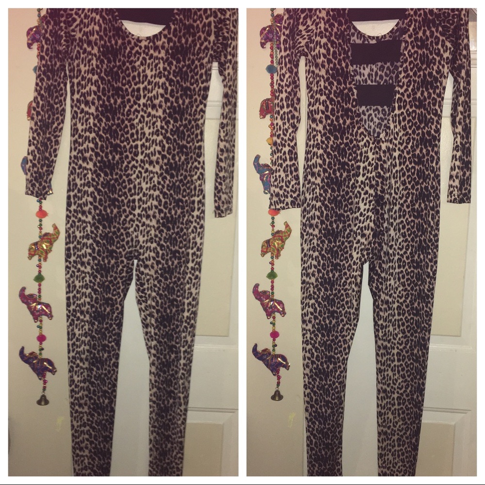 Leopard jumpsuit full length